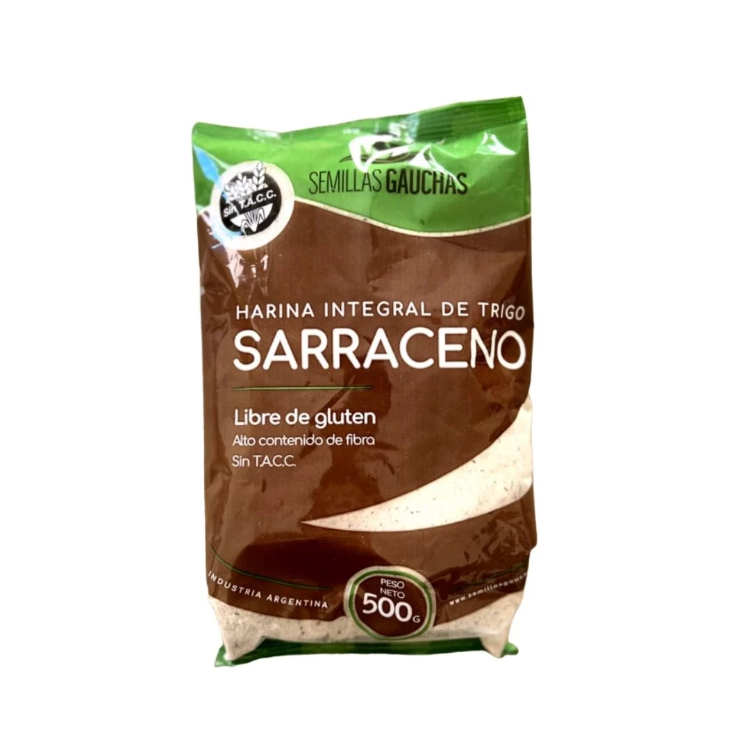 SEMILLAS GAUCHAS - Harina integral de trigo sarraceno SIN TACC x 500g