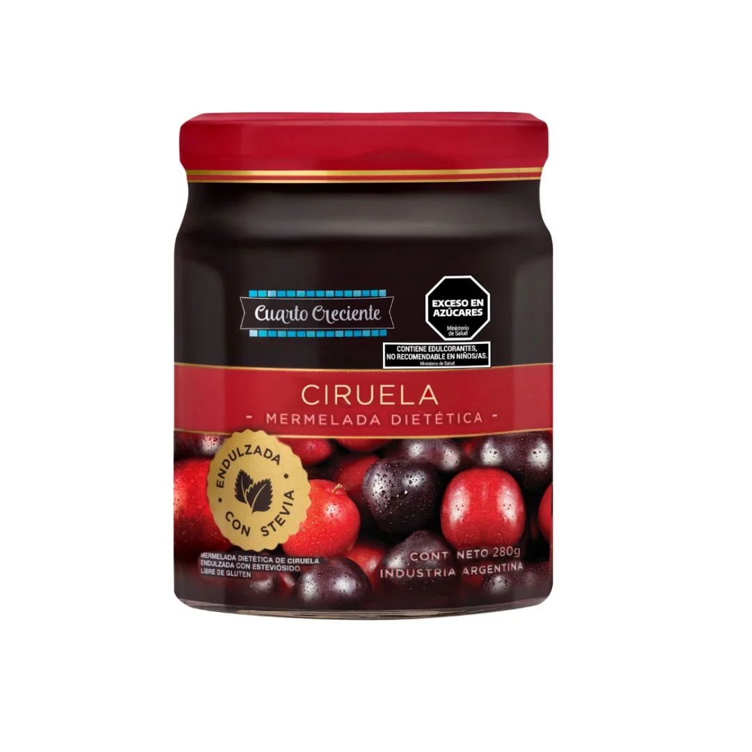 CUARTO CRECIENTE - Mermelada c/ stevia Ciruela x 280grs