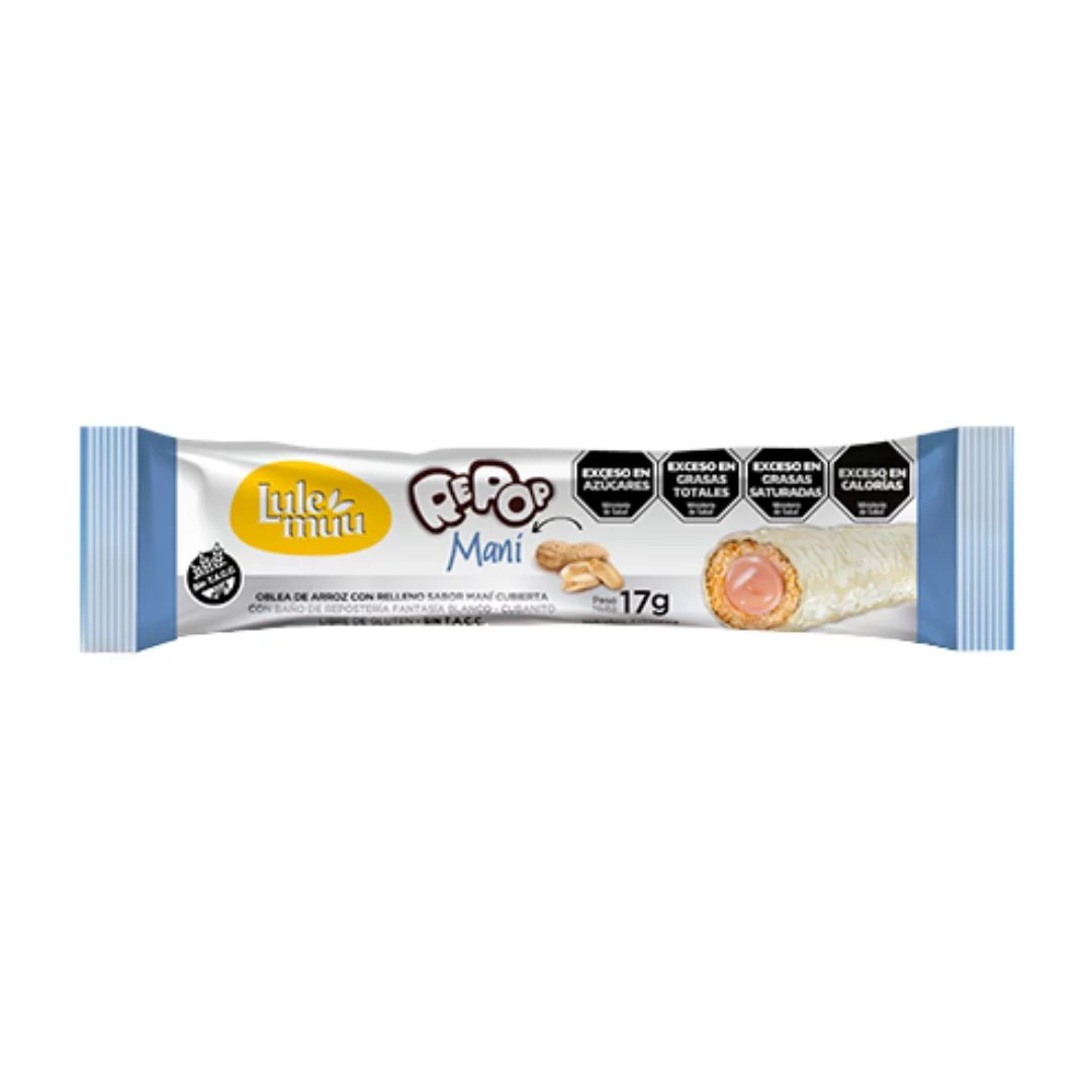 LULEMUU - Repop Blanco - Cubanito relleno de mani x 17g