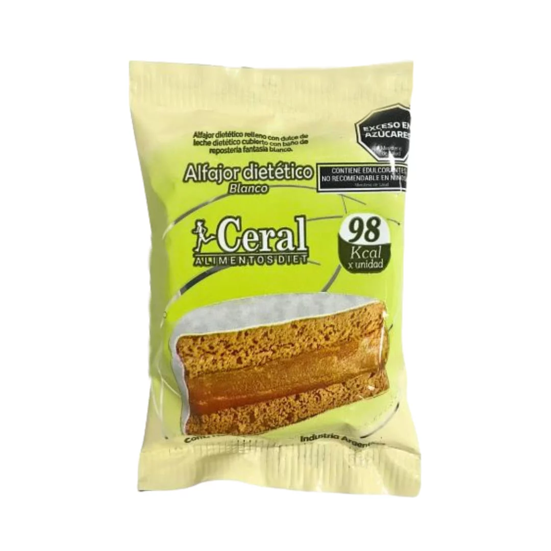 CERAL - Alfajor dietetico de Chocolate Blanco x 45g