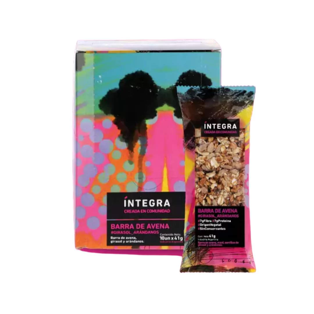 INTEGRA - Barra de avena - Girasol y arandanos x 41g