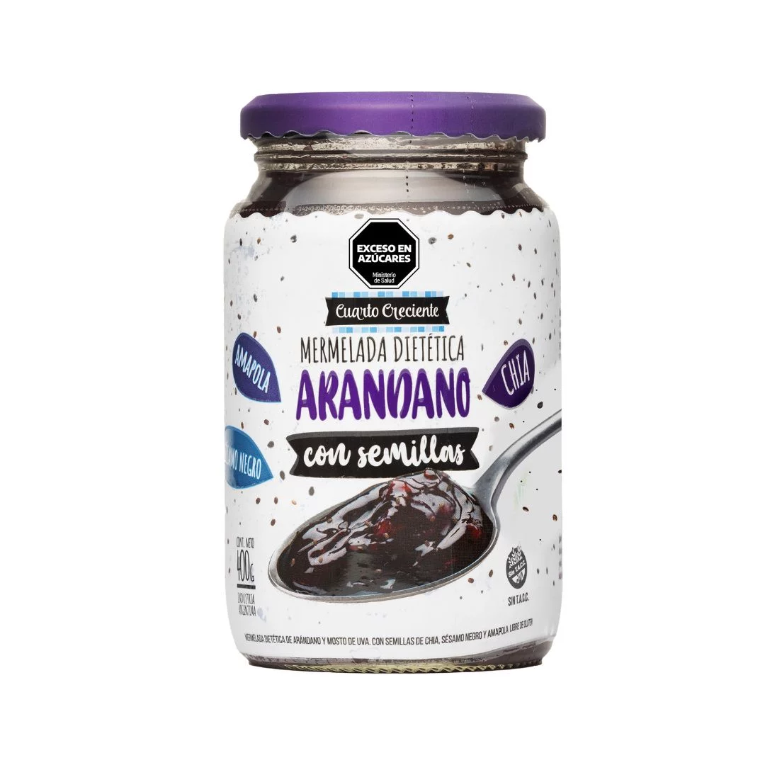 CUARTO CRECIENTE - Mermelada de Arandano con semillas x 400g