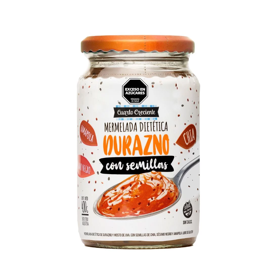 CUARTO CRECIENTE - Mermelada de Durazno con semillas x 400g