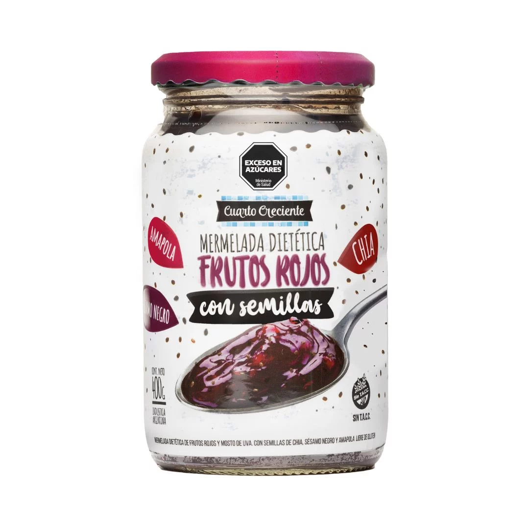 CUARTO CRECIENTE - Mermelada de Frutos rojos con semillas x 400g