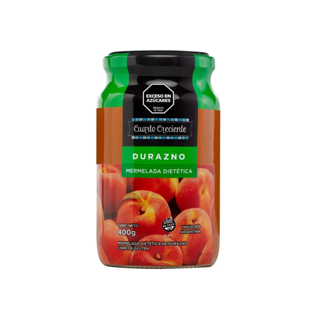 CUARTO CRECIENTE - Mermelada diet Durazno x 400g
