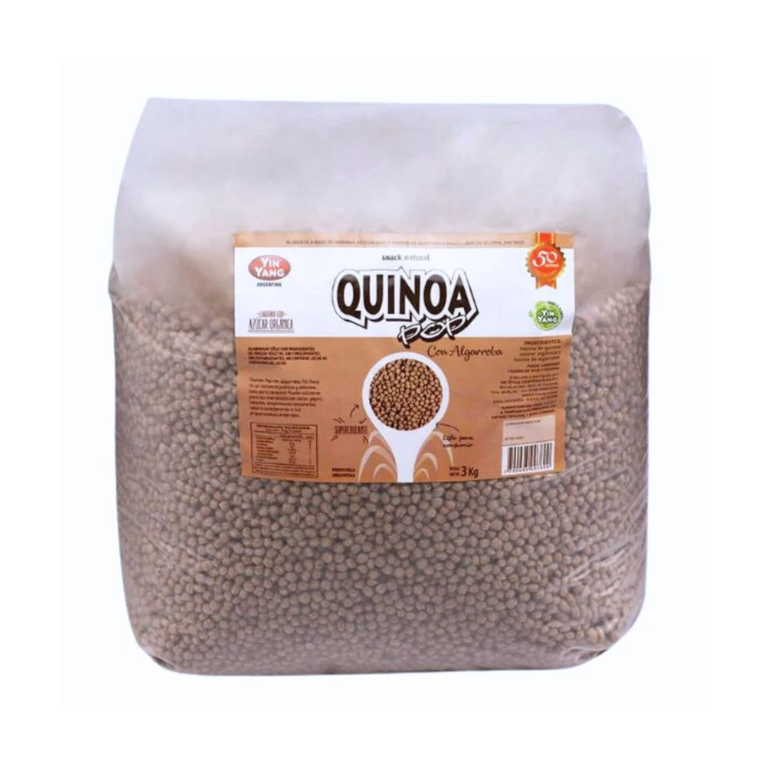 YIN YANG - Quinoa pop con algarroba x 3 Kg