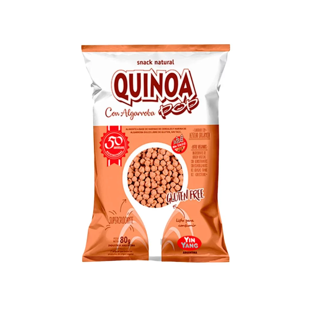 YIN YANG - Quinoa pop con algarroba 80g