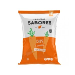 Chip de zanahoria con sal marina x 80 grs