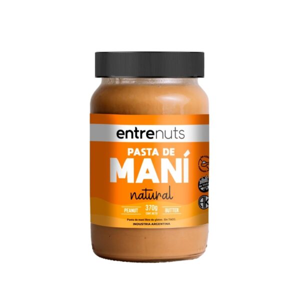 ENTRE NUTS - Pasta de mani NATURAL x 370g