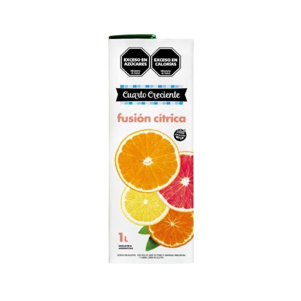 CUARTO CRECIENTE - Jugo de Fusion Citrica tetra brick x 1000cc