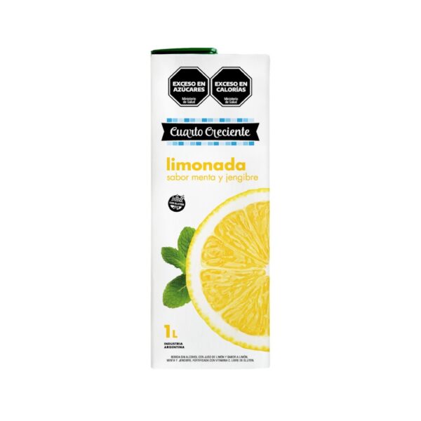 CUARTO CRECIENTE - Jugo de Limonada con menta y jengibre tetra brick x 1000cc