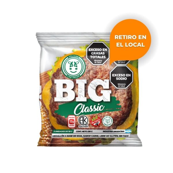 FELICES LAS VACAS - Medallon de soja - BIG CLASSIC x 115g (2 un)