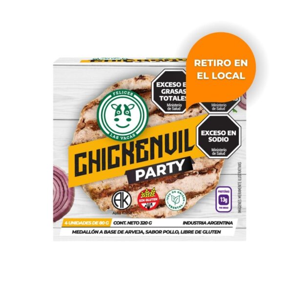FELICES LAS VACAS - Medallon de arveja - CHICKENVIL PARTY x 80g (4 un)