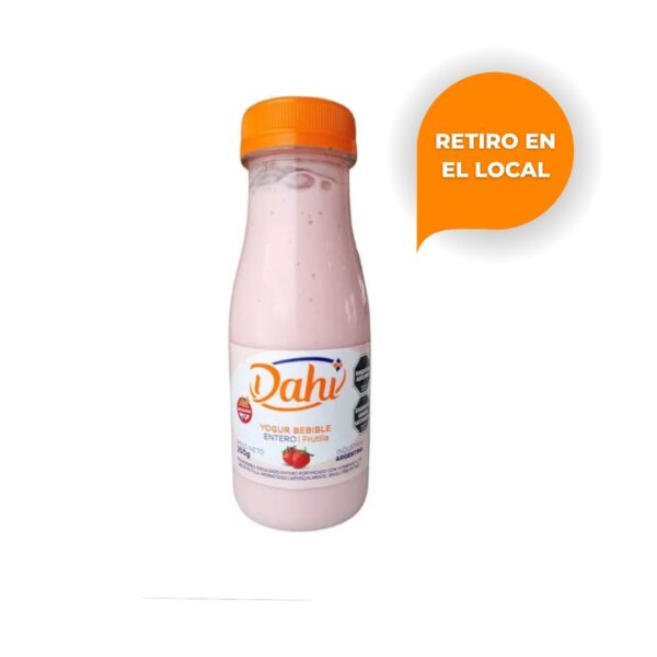DAHI - Yogur bebible entero frutilla x 200g