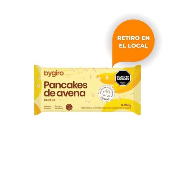BYGIRO - Pancakes de avena banana x 268g (4un)