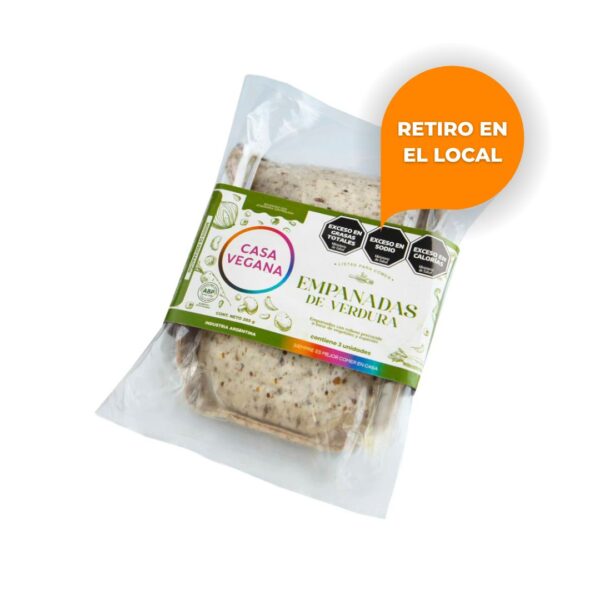CASA VEGANA - Empanadas de verduras y bechamel x 285g (3un)