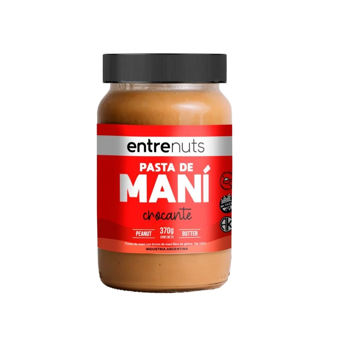 ENTRE NUTS - Pasta de mani CROCANTE x 370g