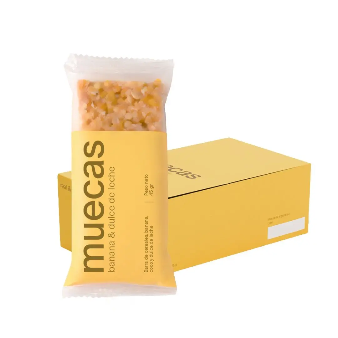 MUECAS - Barra de cereal Banana y dulce de leche x 45g