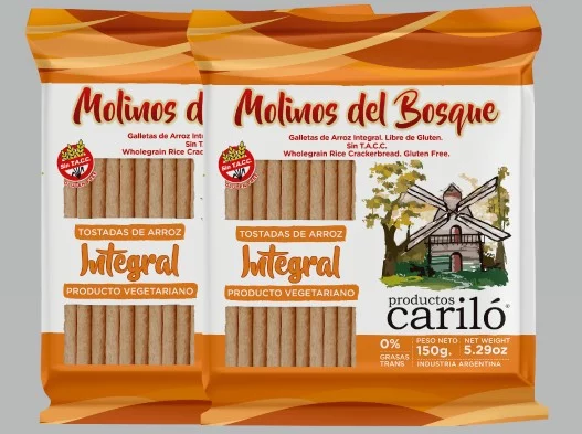 CARILO - Galletas de arroz x 150g INTEGRAL