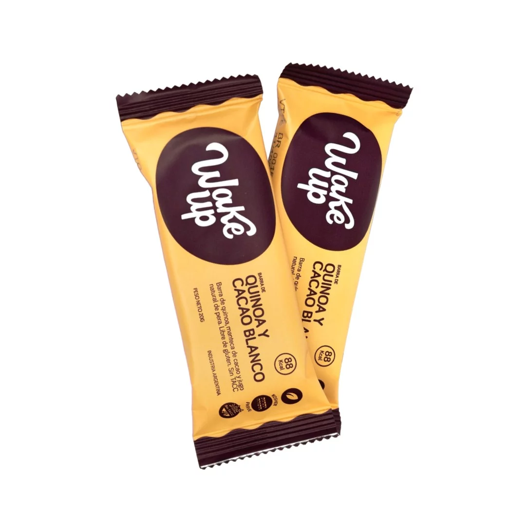 WAKE UP - Barra de Quinoa y chocolate blanco x 20g