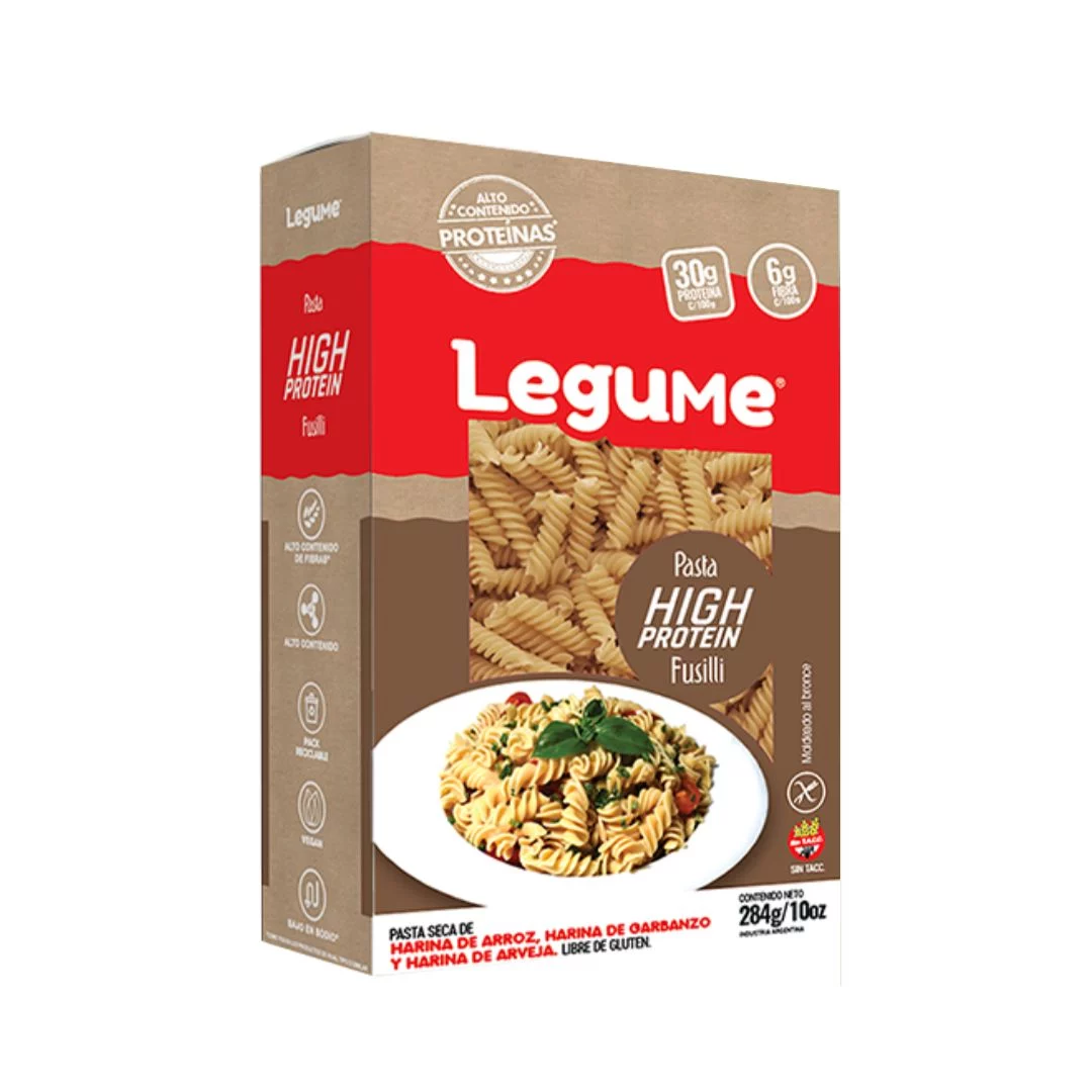 LEGUME - Fideos fusilli high protein x 284g