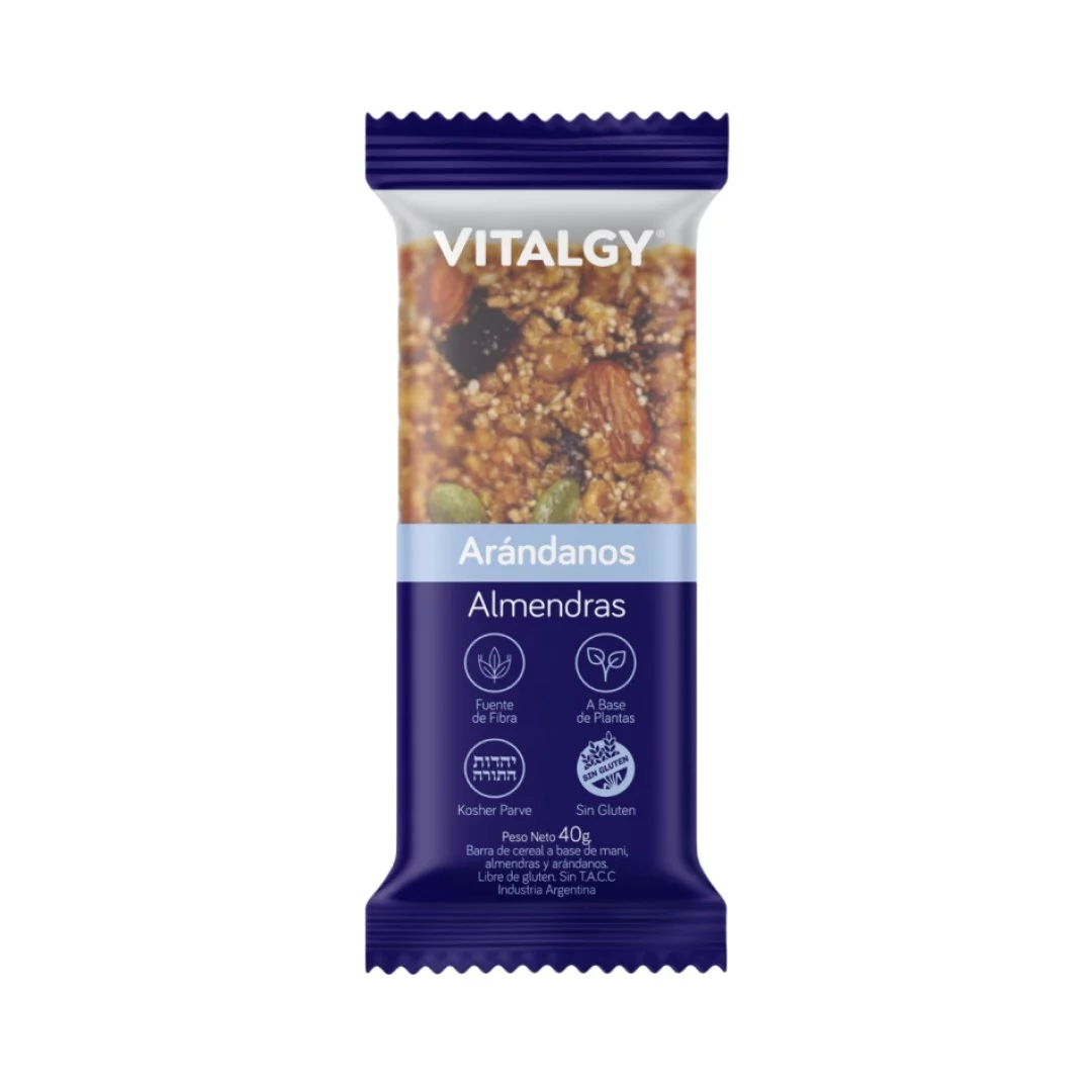 VITALGY - Cereal Bar - Arandanos & almendras x 40g