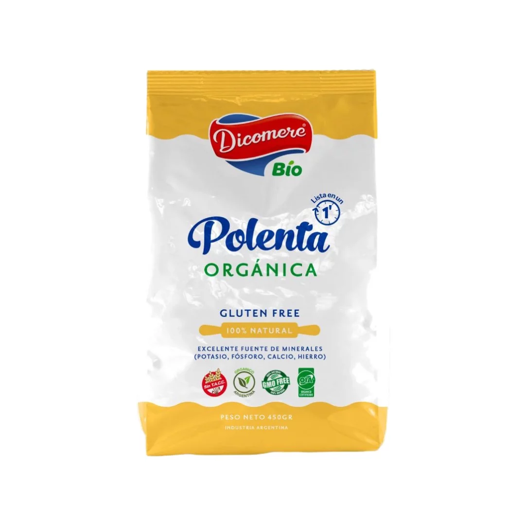 DICOMERE - Polenta organica instantanea SIN TACC x 450g