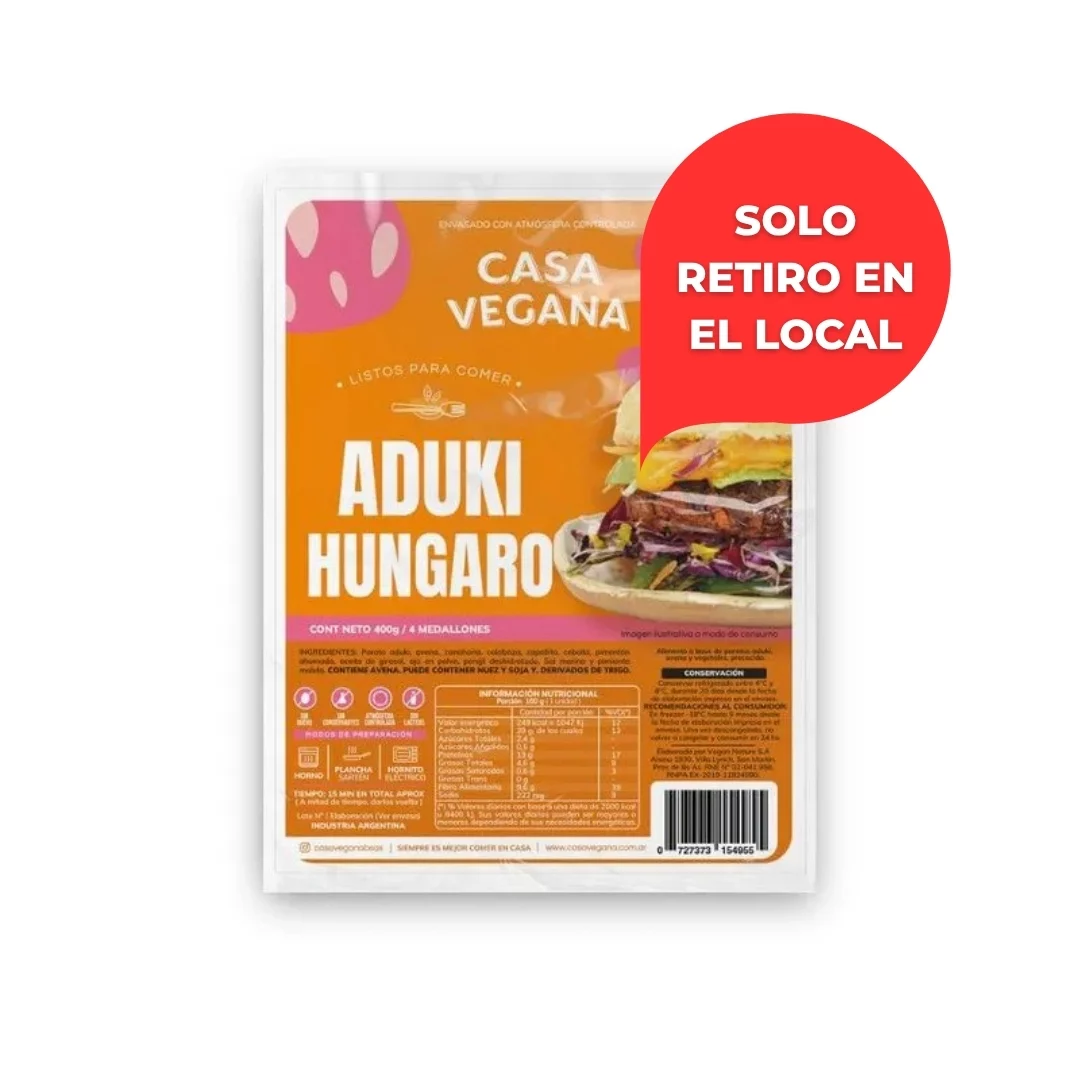 CASA VEGANA - Medallones - Aduki hungaro x 400g (4 un)