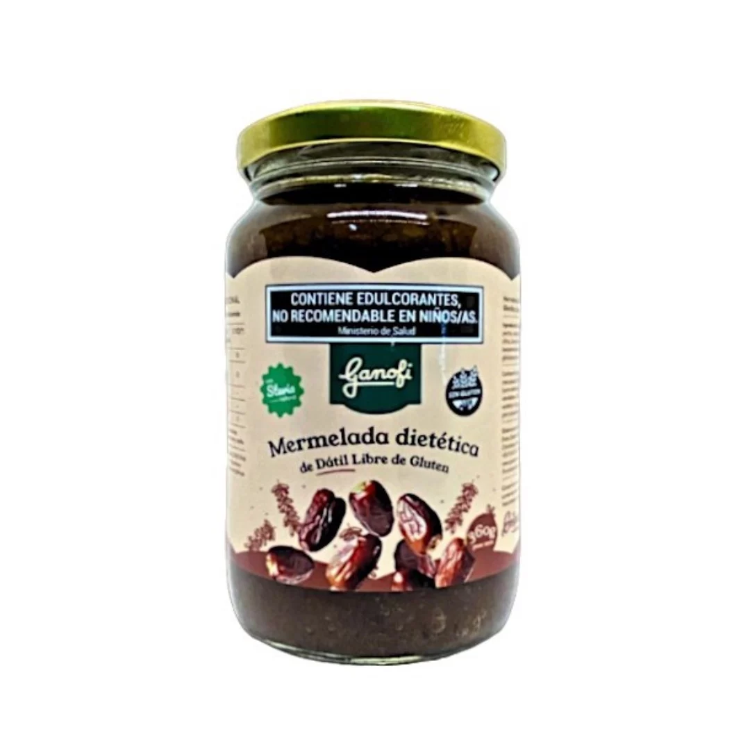 GANOFI - Mermelada de datiles con stevia x 360g