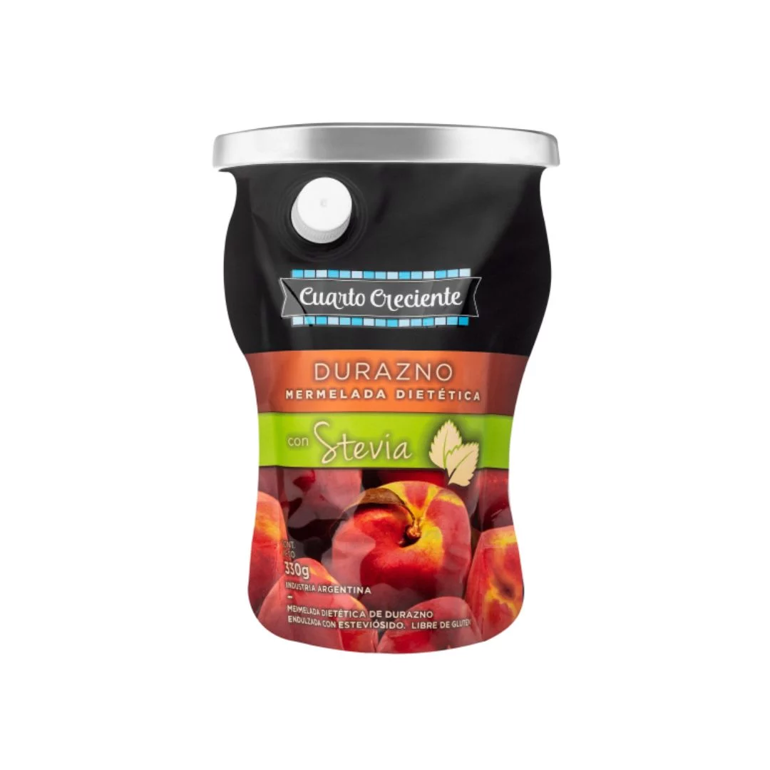 CUARTO CRECIENTE - Mermelada con stevia Durazno Doypack x 330g