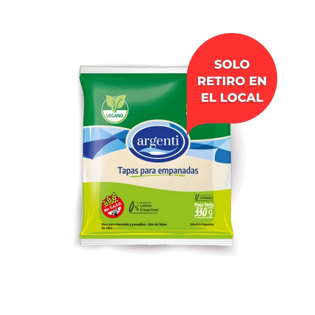 ARGENTI - Tapas de Empanadas SIN TACC x 330g