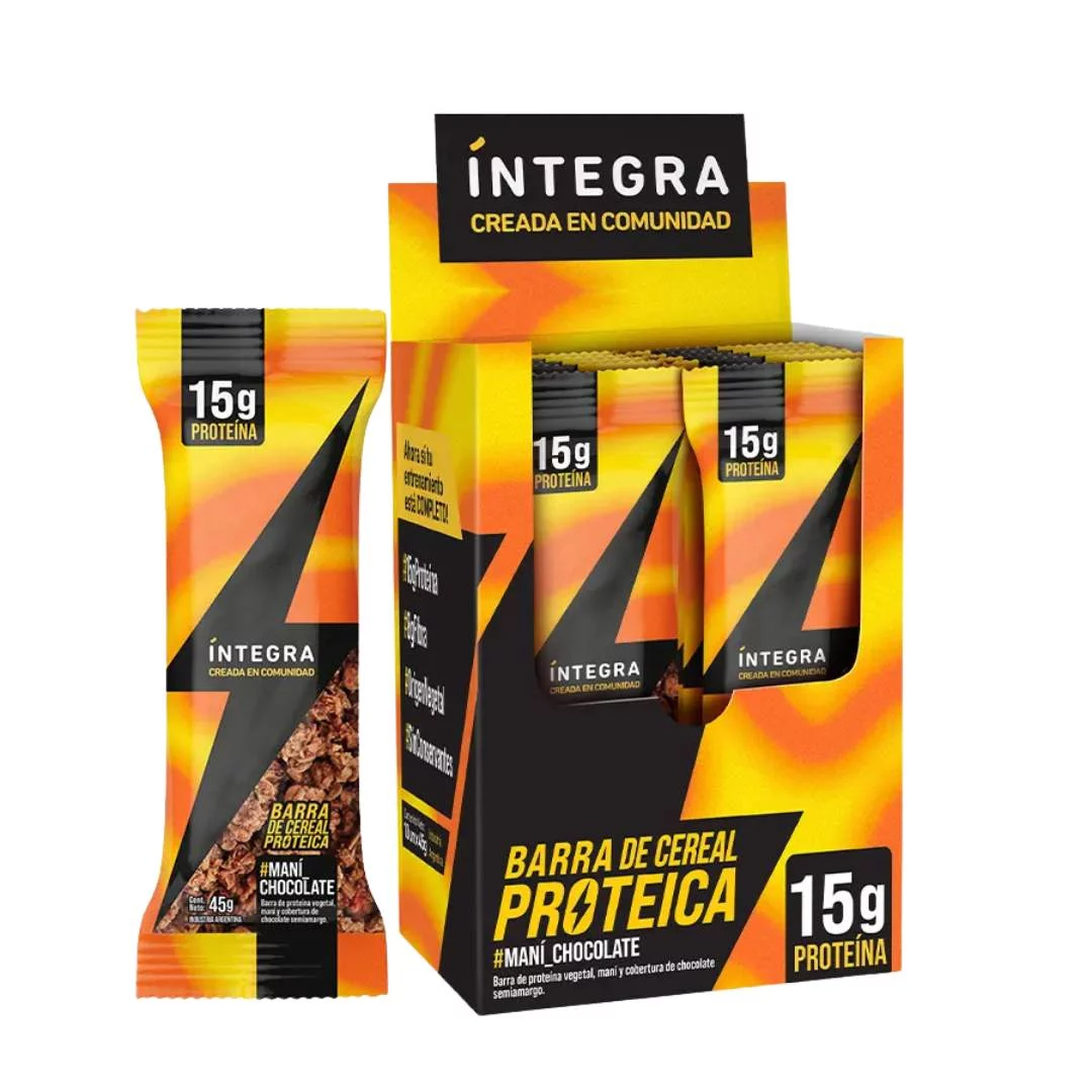 INTEGRA - Barra proteica - Mani y chocolate x 45g