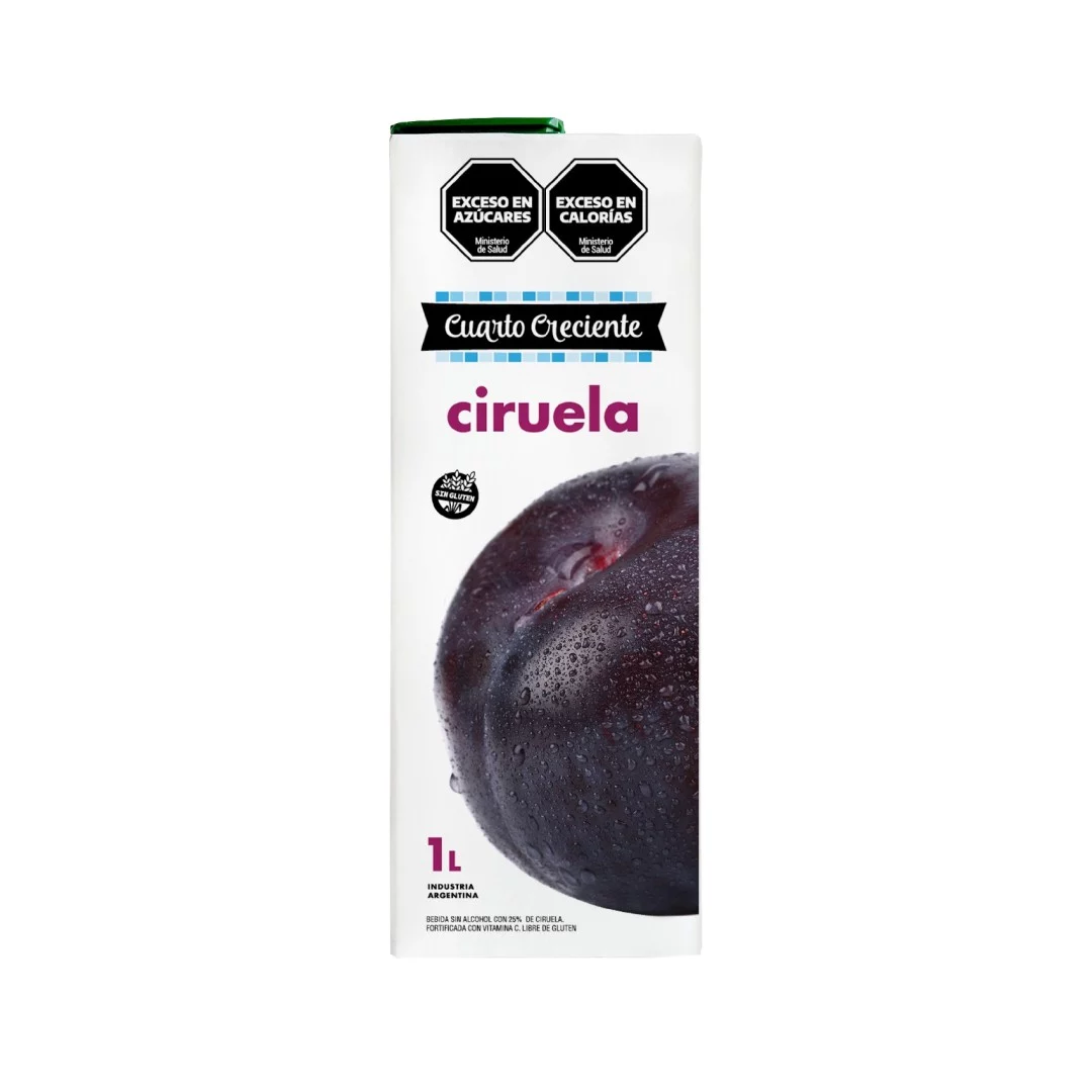 CUARTO CRECIENTE - Jugo de Ciruela tetra brick x 1000cc
