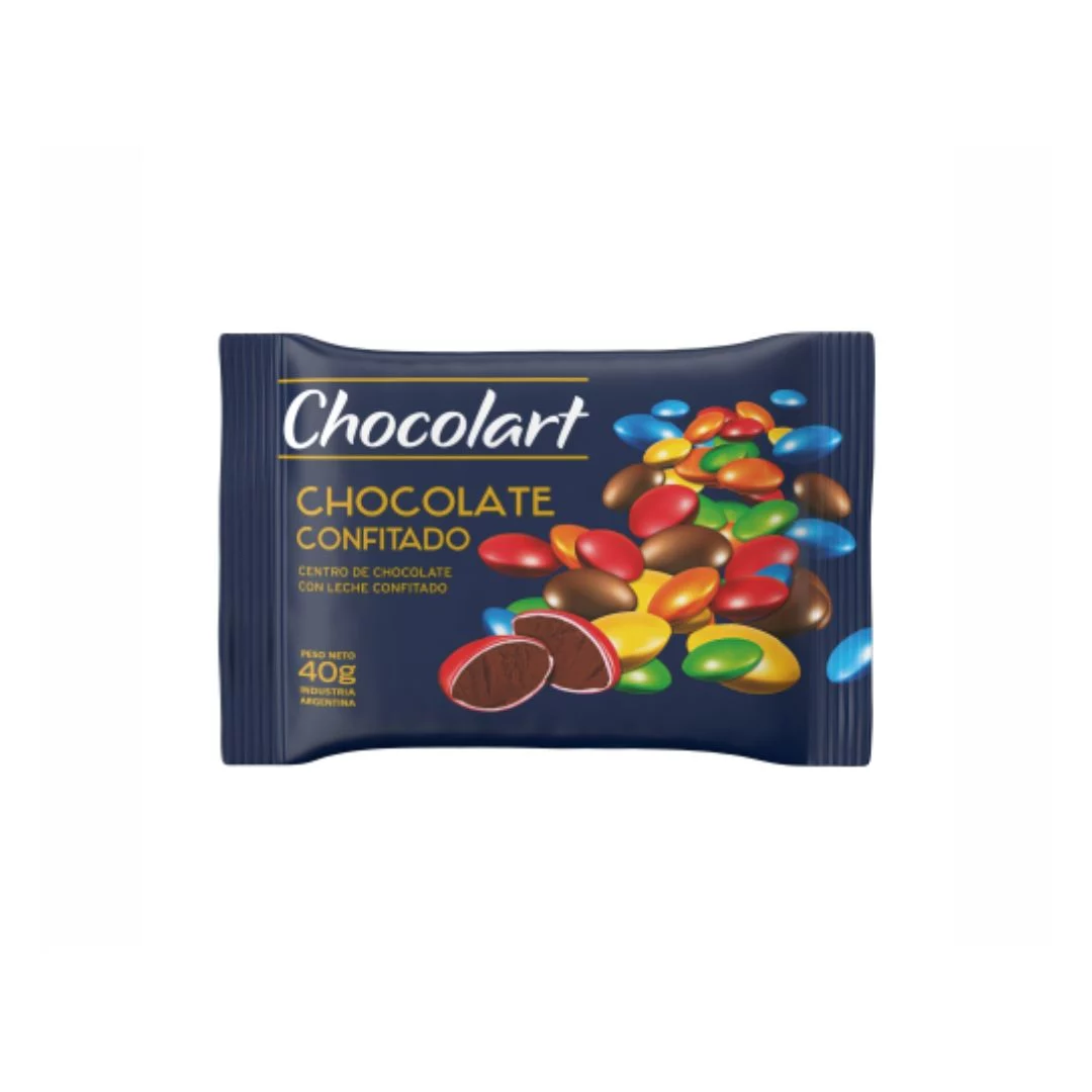 CHOCOLART - Lentejas de chocolate multicolor x 40g