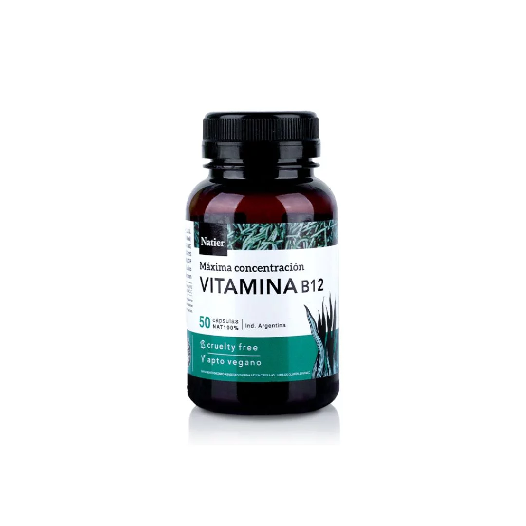 NATIER - Vitamina B12 concentrada x 50 caps