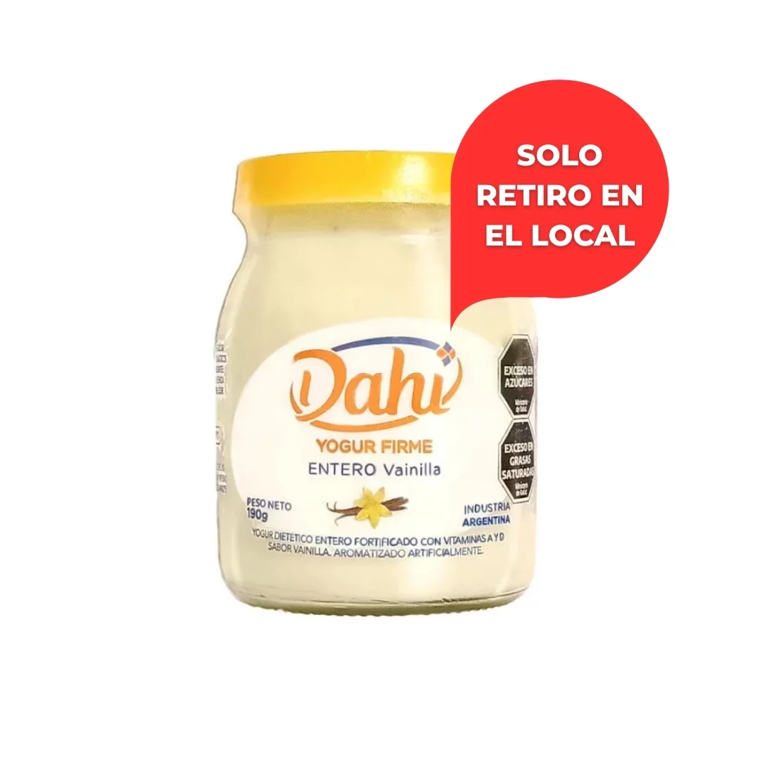 DAHI - Yogur firme entero vainilla x 190g