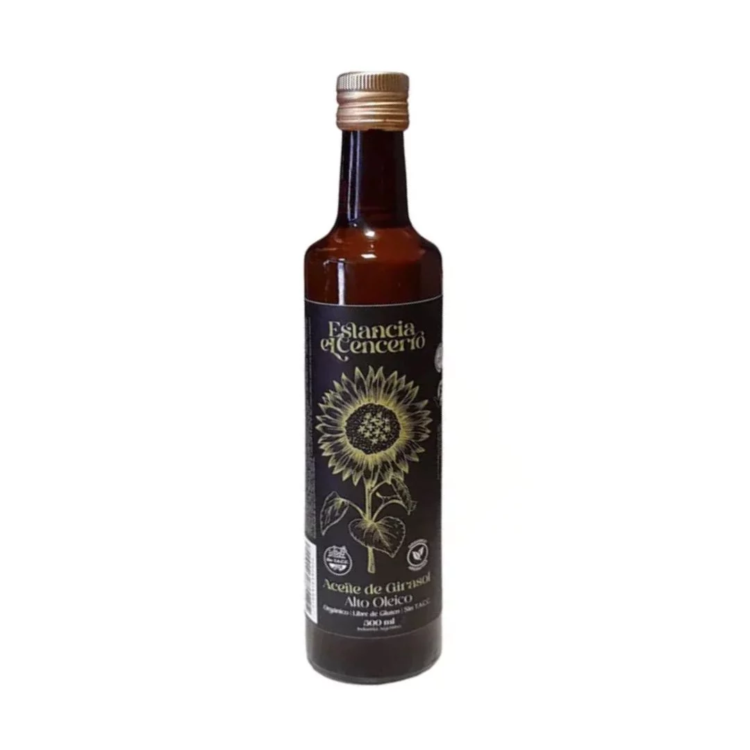ESTANCIA EL CENCERRO - Aceite de girasol alto oléico x 500ml AGROECOLOGICO