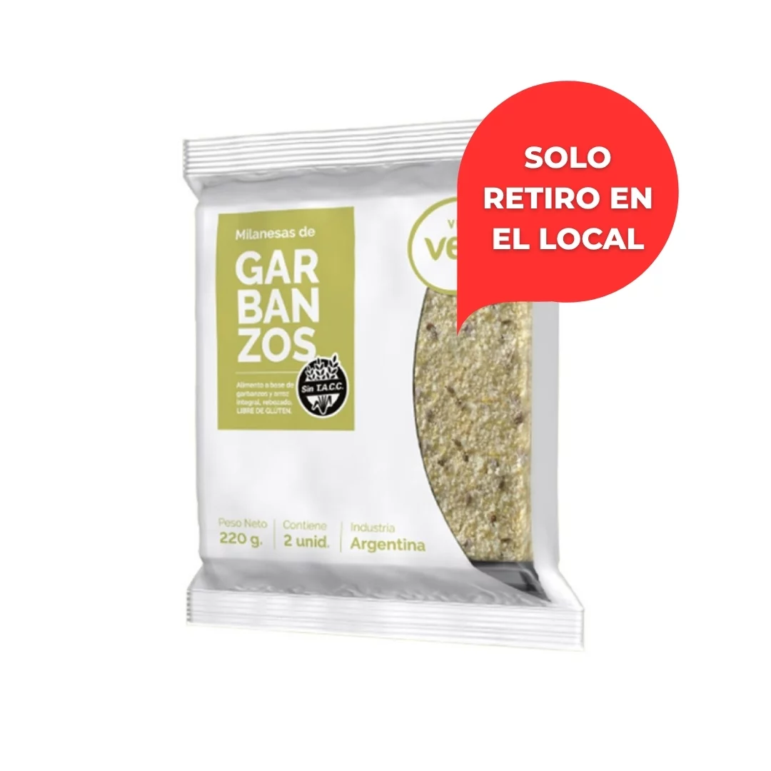 VIA VEG - Milanesas de garbanzo x 220g (2un) SIN TACC