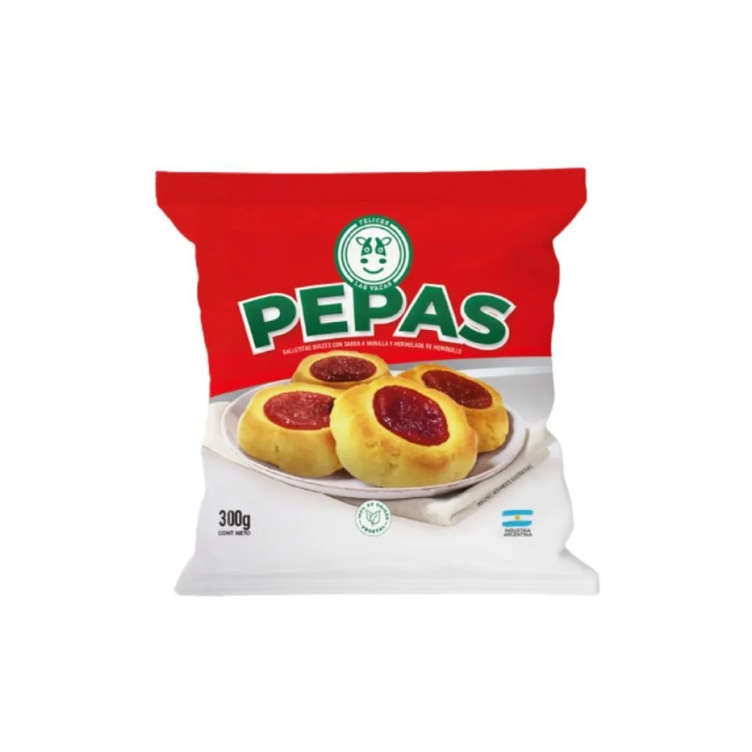 FELICES LAS VACAS - Galletitas pepas veganas x 300g