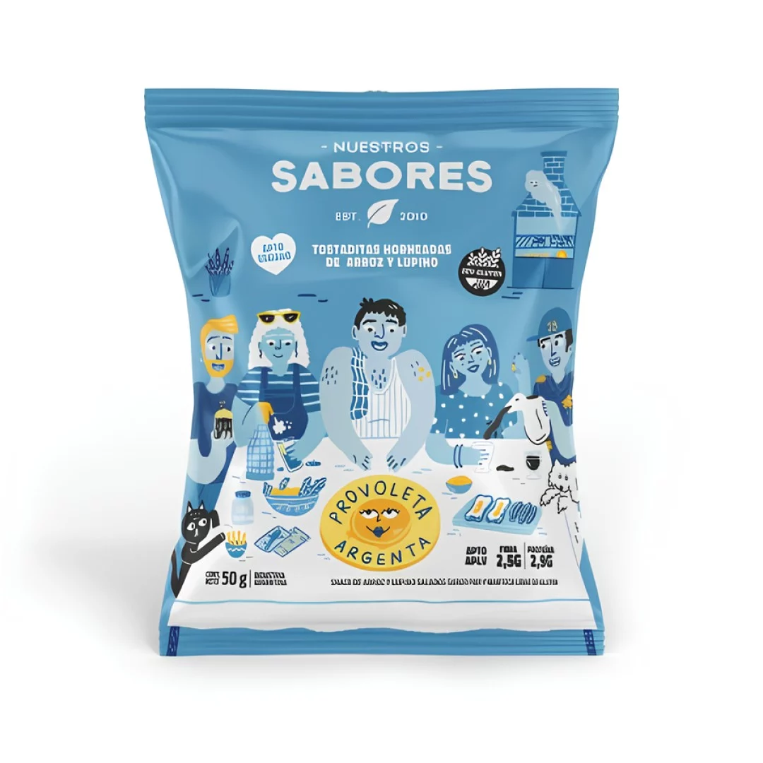 NUESTROS SABORES - Tostaditas horneadas de arroz y lupino x 50g PROVOLETA