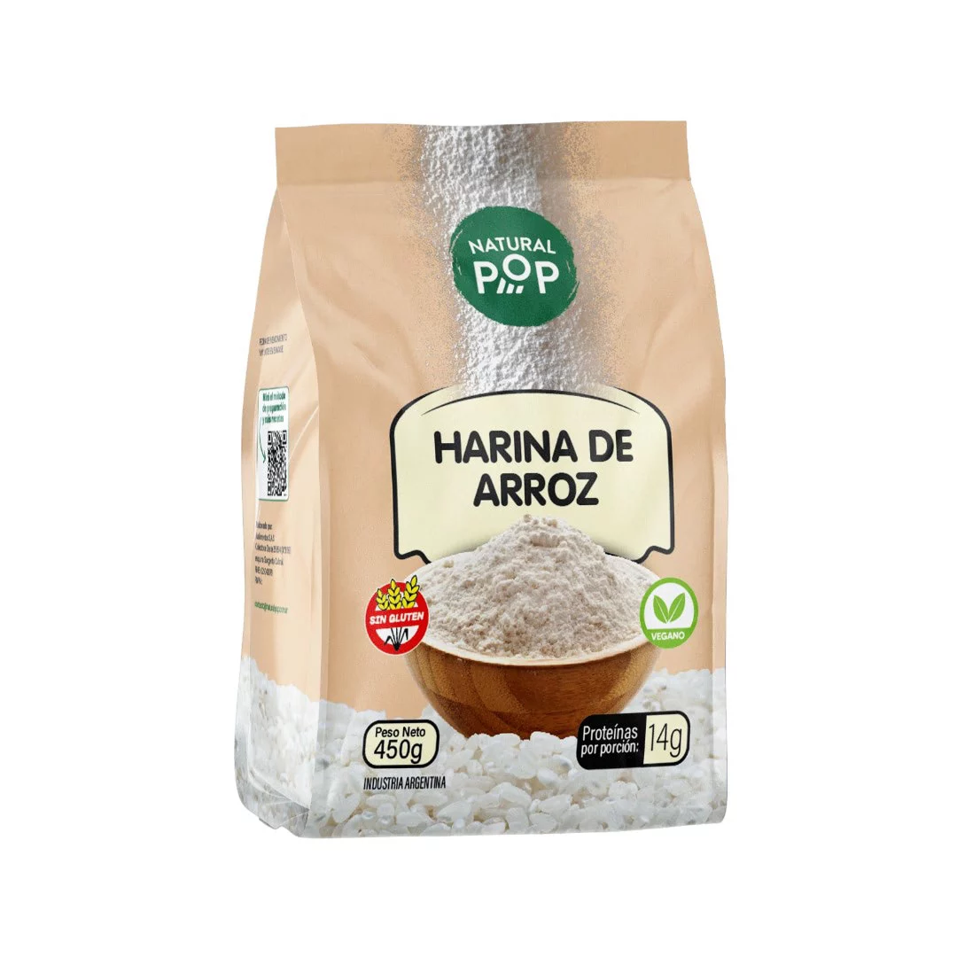 NATURAL POP - Harina de arroz x 450g