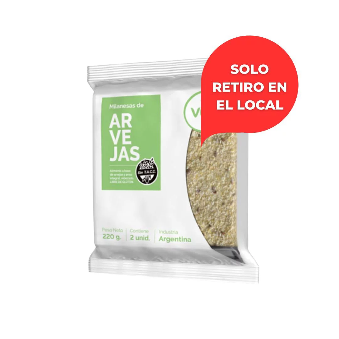 VIA VEG - Milanesas de arvejas x 220g (2un) SIN TACC