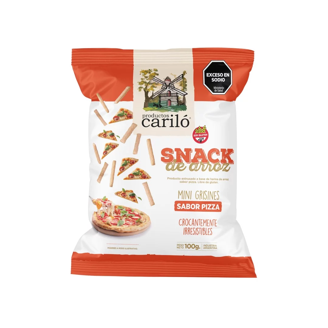 CARILO - Mini grisines sabor Pizza x 100g