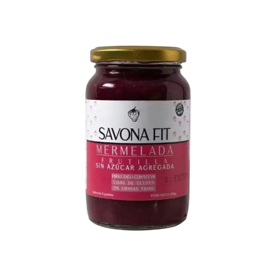 SAVONA FIT - Mermelada de frutilla con stevia x 400g SIN AZUCAR