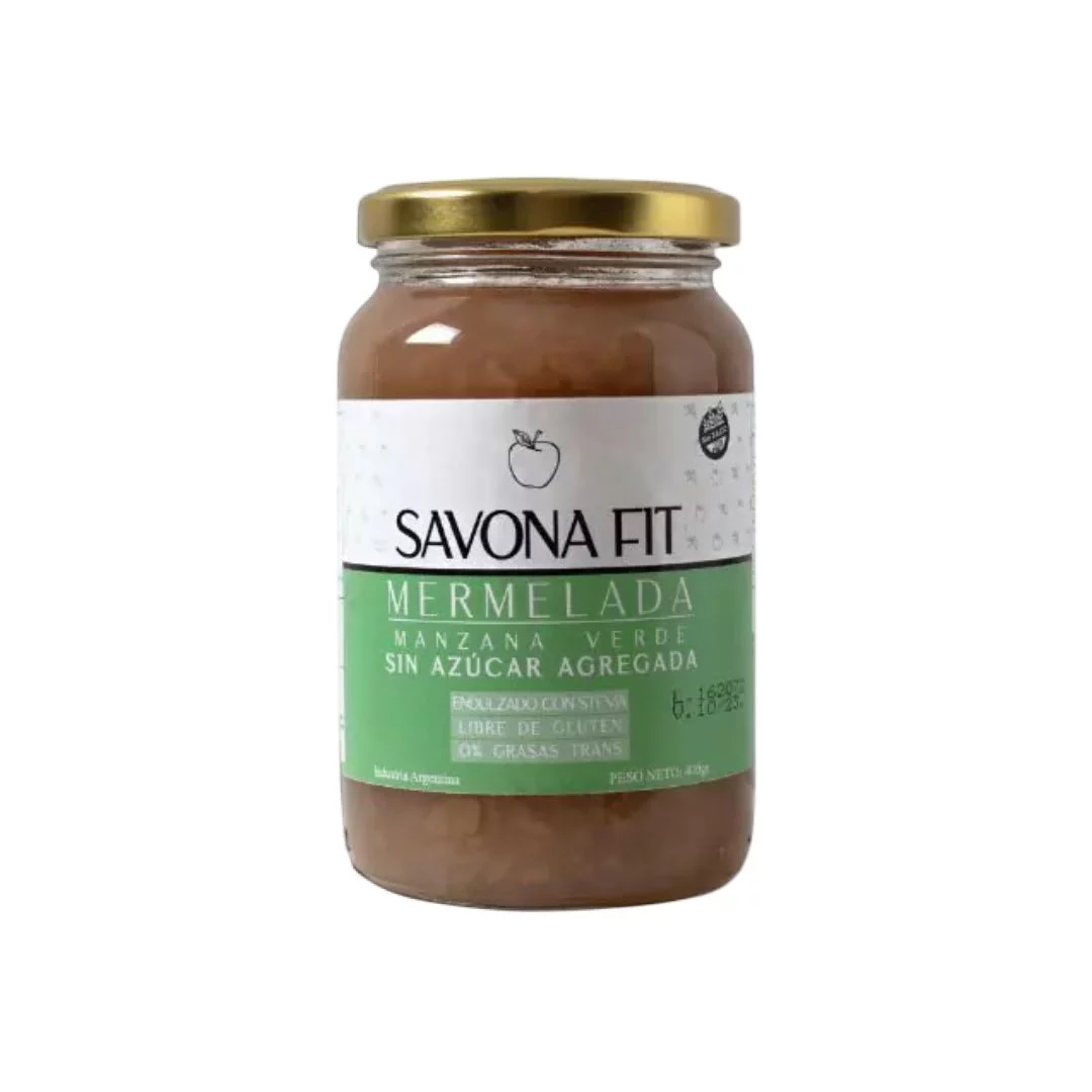 SAVONA FIT - Mermelada de manzana verde con stevia x 400g SIN AZUCAR