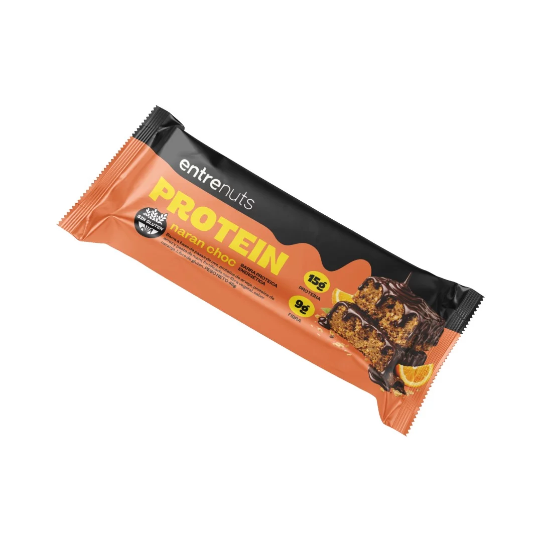 ENTRE NUTS - Barra proteica - Naran choc x 45g