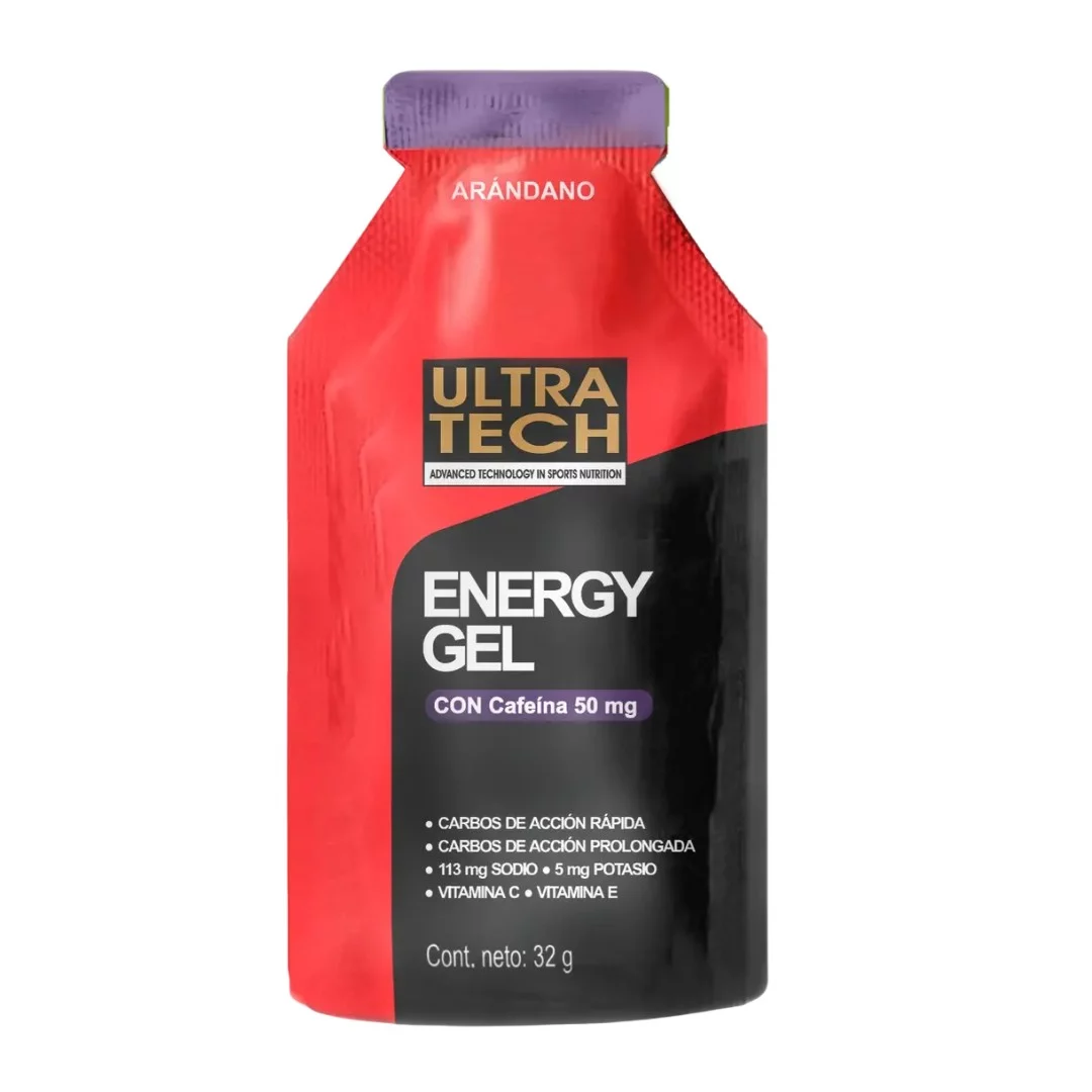 ULTRA TECH - Energy gel con Cafeina - Arandano x 32g