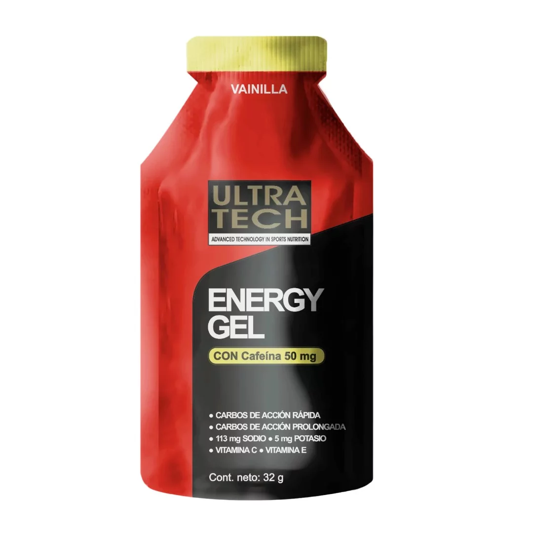 ULTRA TECH - Energy gel con Cafeina - Vainilla x 32g