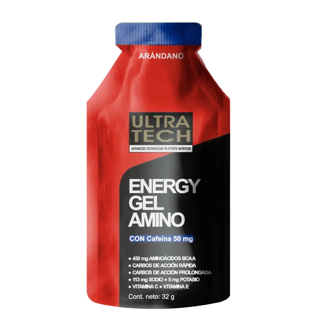 ULTRA TECH - Energy gel Amino con Cafeina - Arandano x 32g