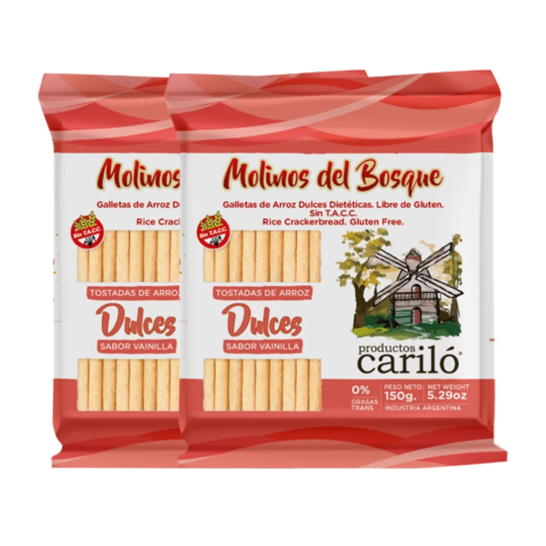 CARILO - Galletas de arroz x 150g DULCES